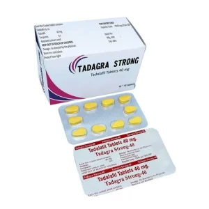 Tadagra Strong is the Double Strength Generic Cialis with 40 mg of Tadalafil to treat Erectile Dysfunction.