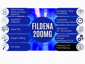 Fildena 200mg Sildenafil Tablets USA Services Online Pharmacy
