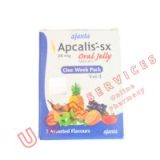 Apcalis Oral Jelly in liquid form for the fastest Tadalafil treatment of Erectile Dysfunction. It is Cialis Generic Jelly 20mg