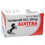 Buy Alvitra 20mg (Vardenafil) tablets for relief from Erectile Dysfunction. Vardenafil lasts longer than both Sildenafil & Tadalafil