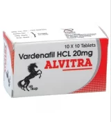 Buy Alvitra 20mg (Vardenafil) Levitra Generic tablets for relief from Erectile Dysfunction. Vardenafil lasts longer than both Sildenafil & Tadalafil.