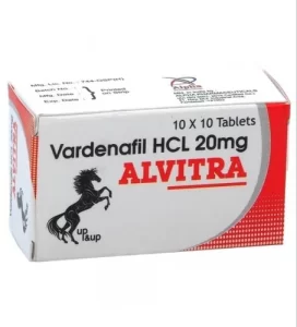 Buy Alvitra 20mg (Vardenafil) tablets for relief from Erectile Dysfunction. Vardenafil lasts longer than both Sildenafil & Tadalafil