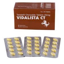 Chewable Tadalafil 20mg tablets for quick relief from Erectile Dysfunction.