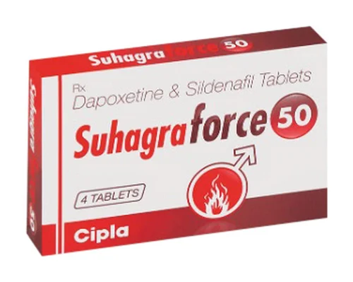 Combination tablet of Sildenafil 50 mg &amp; Dapoxetine 30 mg for Erectile Dysfunction &amp; Premature Ejaculation. Made by Cipla