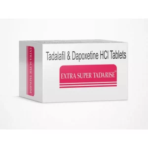 Extra Super Tadarise is the Powerful combination tablet of Tadalafil 40mg & Dapoxetine 60mg to treat both Erectile Dysfunction and Premature Ejaculation.